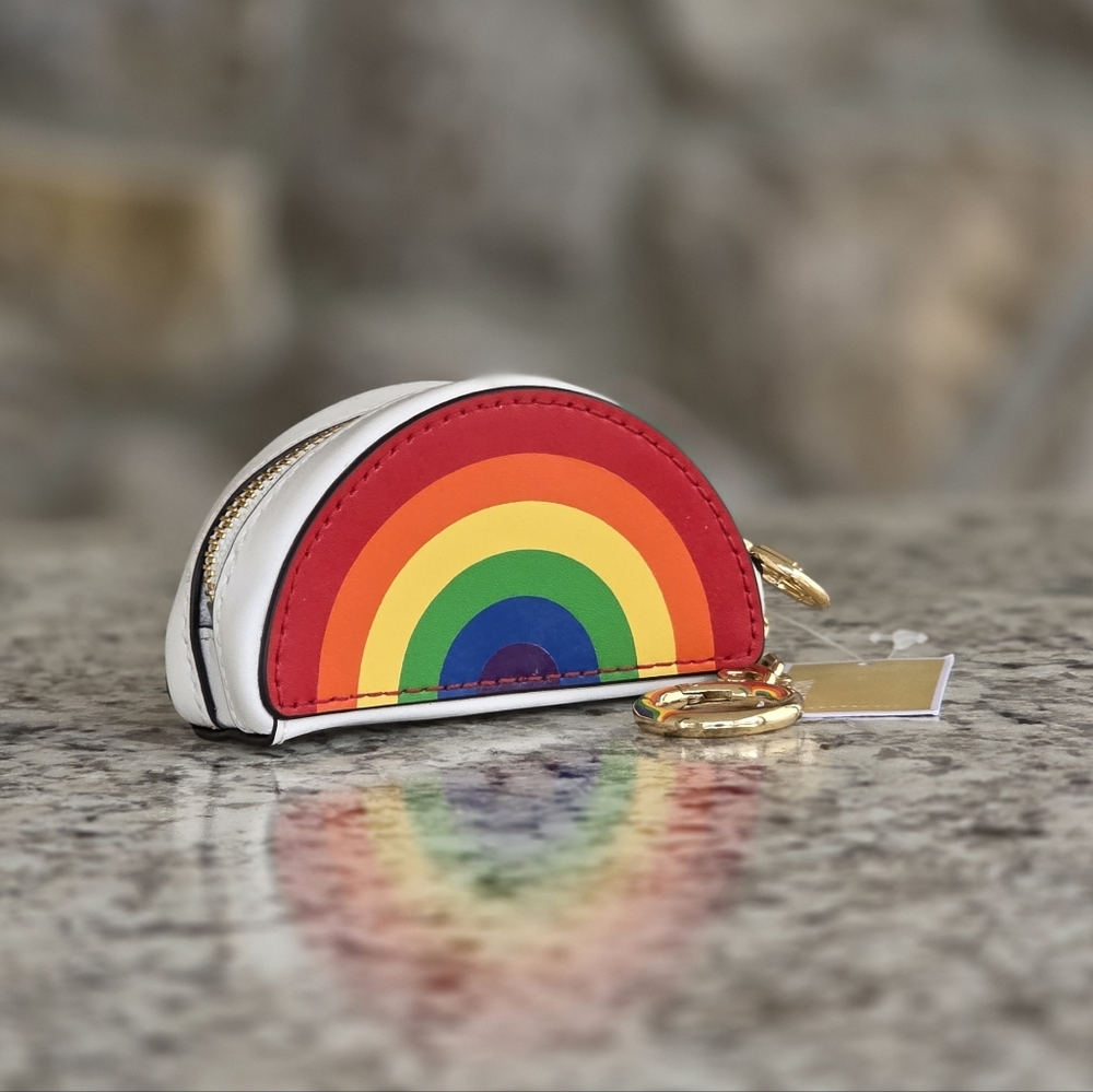 Michael Kors Rainbow Small Coin Purse Wallet - Picture 3 of 8
